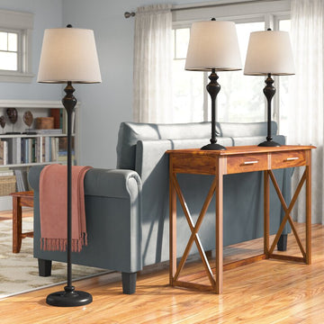 Belikov 3 Pcs Floor and Table Lamp Set